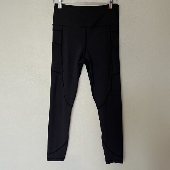Zyia Active High Rise Black Leggings Size 6-8 - Picture 2 of 7
